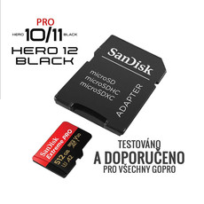 SanDisk Extreme PRO microSDXC 512GB + SD Adapter 200MB/s & 140MB/s A2 C10 V30 UHS-I U3