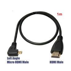 HIGH SPEED HDMI CABLE 4K - HDMI to microHDMI - LEVÝ - 1m